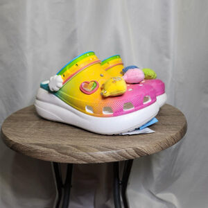 CROCS X Care Bears Collaboration Crush Clog Light On Platform Multicolor M5 W7